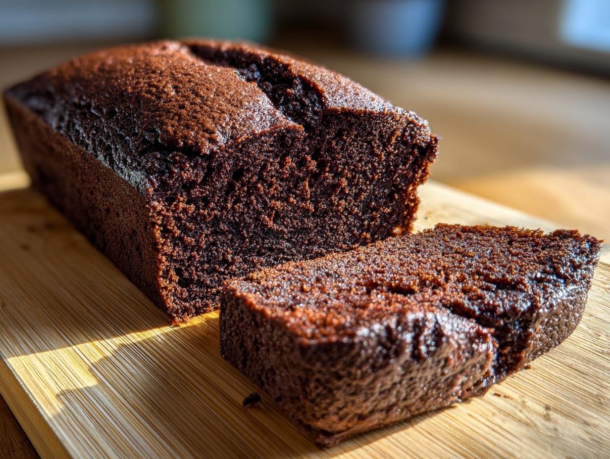 Secret to Moist Chocolate Loaf Cake: Espresso Powder & Boiling Water